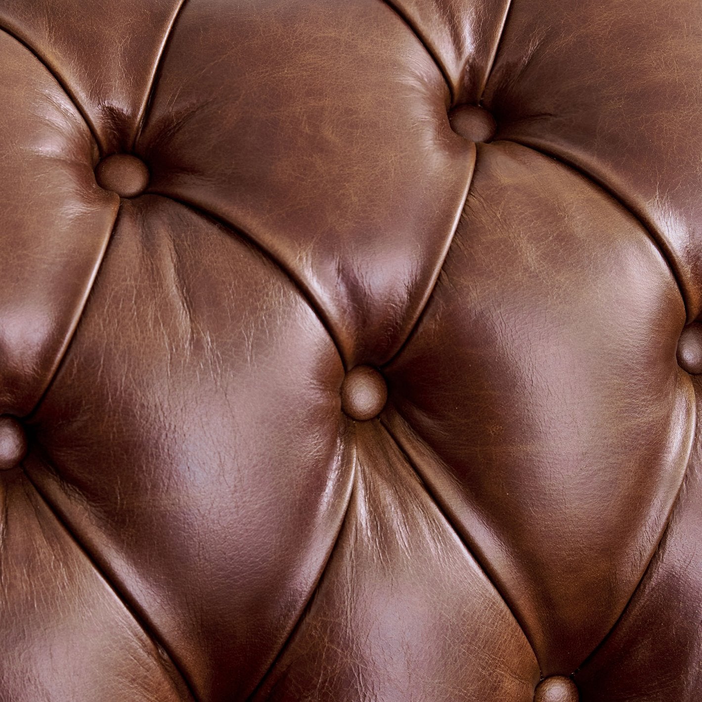 Chesterfield Leatherette Sofa - 2 Seater