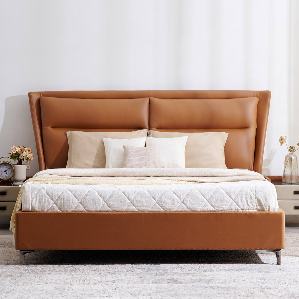 Tiffany Leatherette Bed (without Storage)