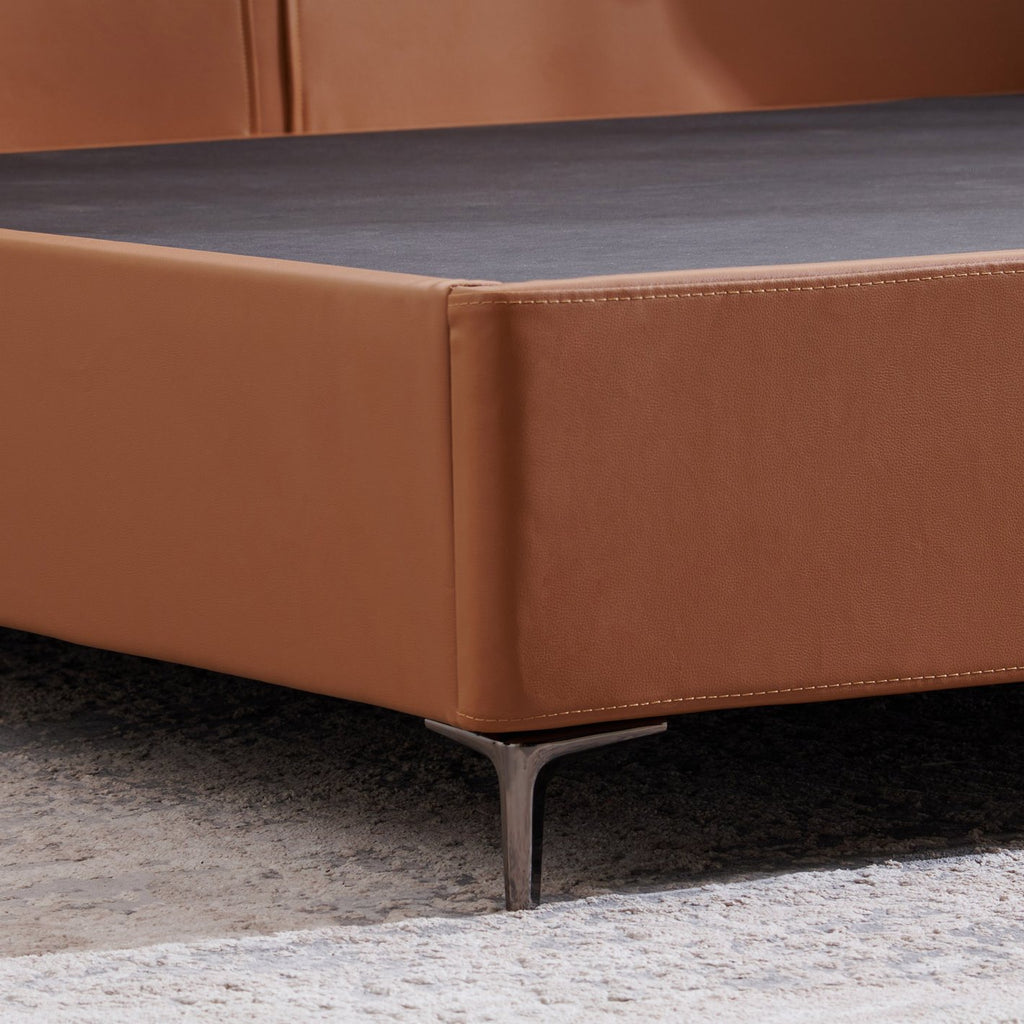 Tiffany Leatherette Bed (without Storage)