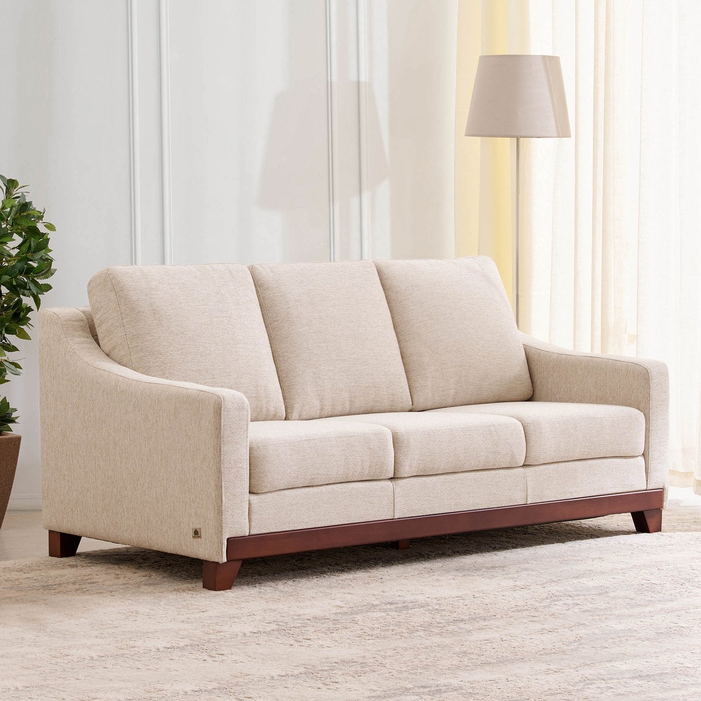 Maldives Beige Upholstered Sofa