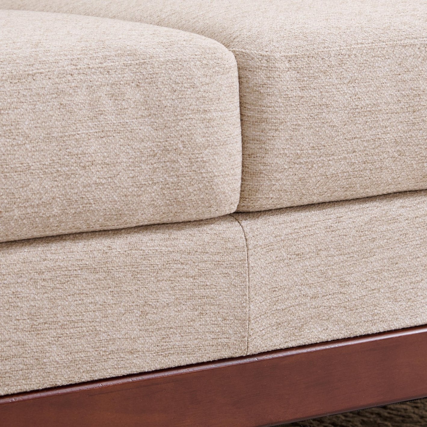 Maldives Beige Upholstered Sofa