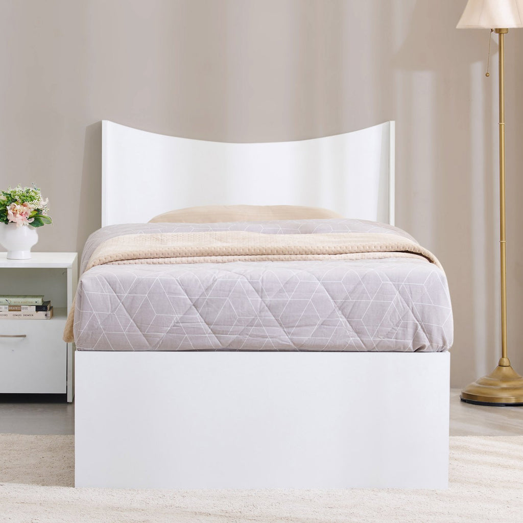 Angelica Princess White Wooden Bed