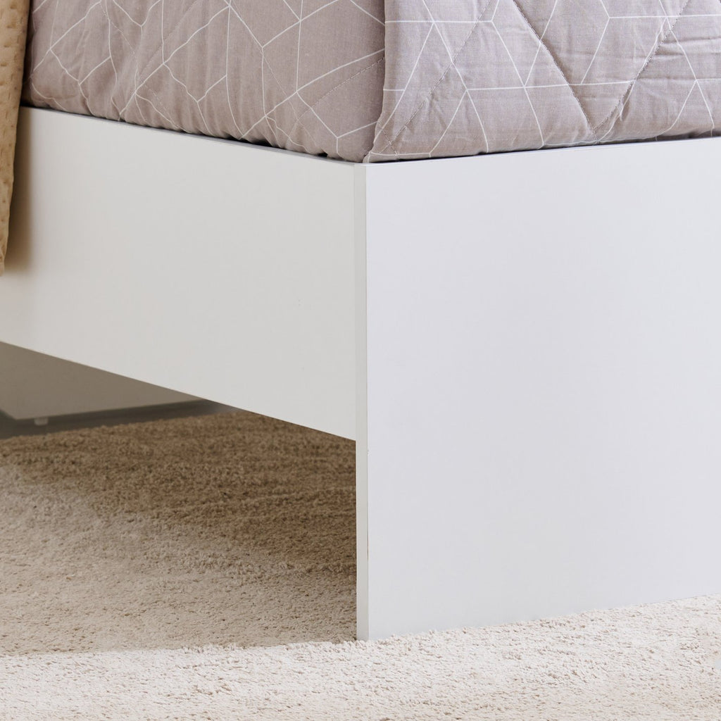 Angelica Princess White Wooden Bed