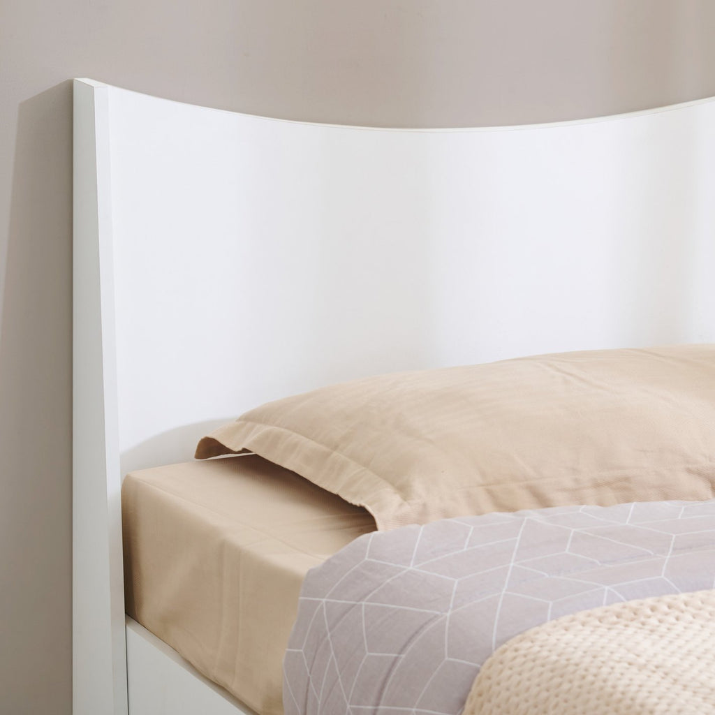 Angelica Princess White Wooden Bed