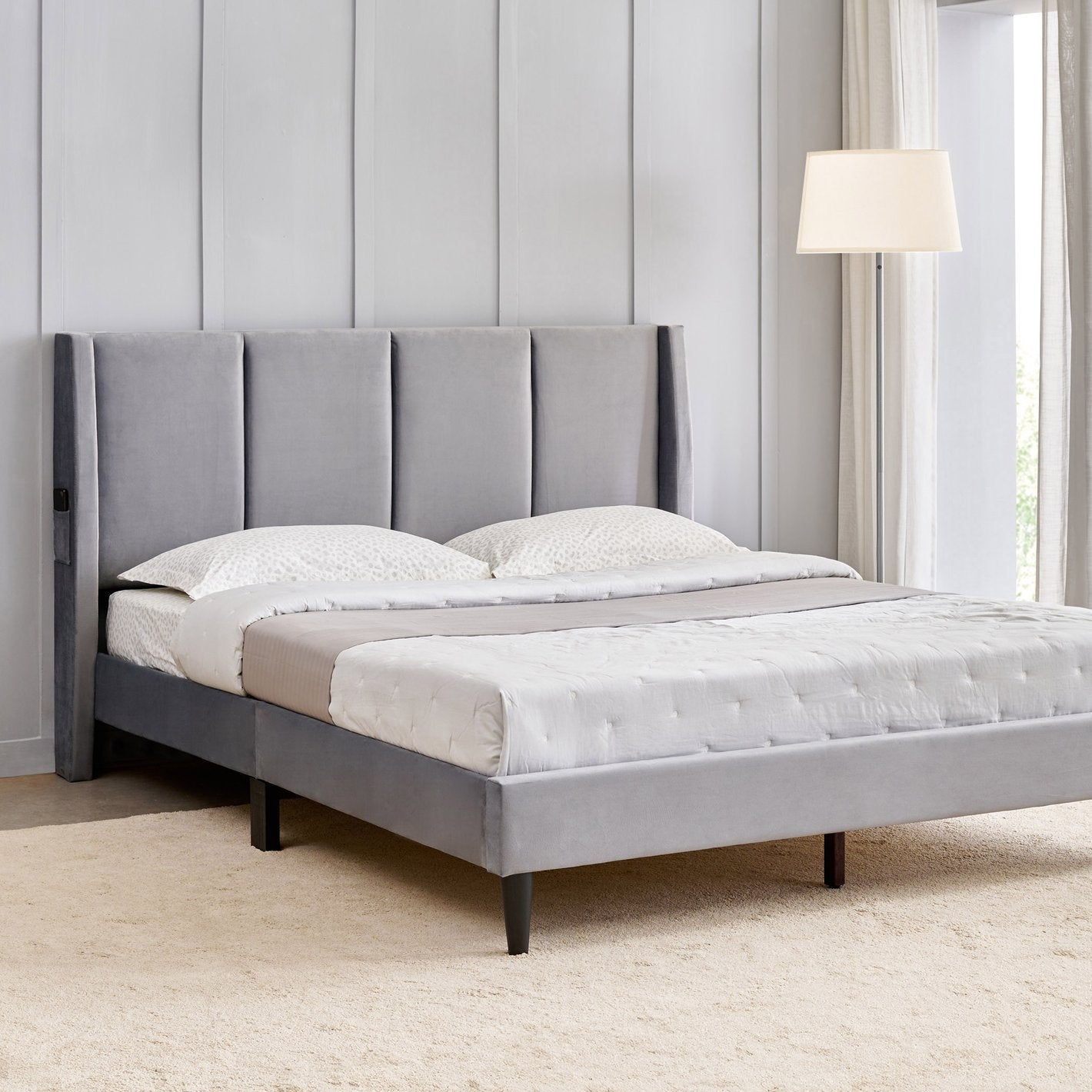 Morocco Upholstered Bed (Without Storage)