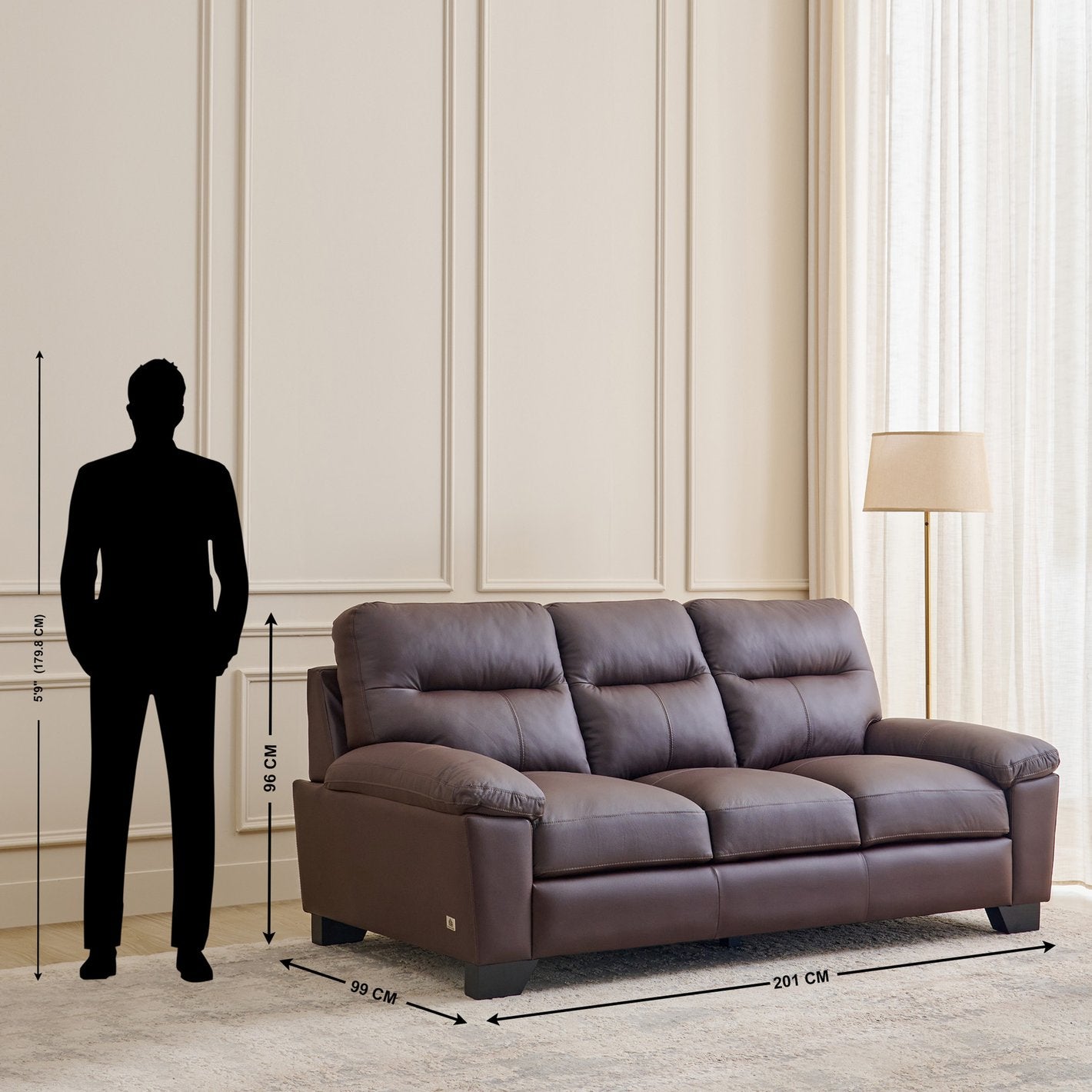 Manchester Leatherette Sofa