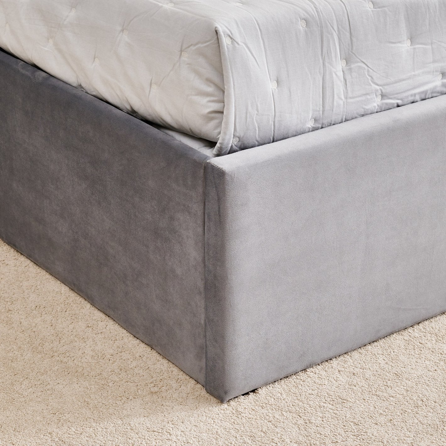 Morocco Grey Upholstered Bed
