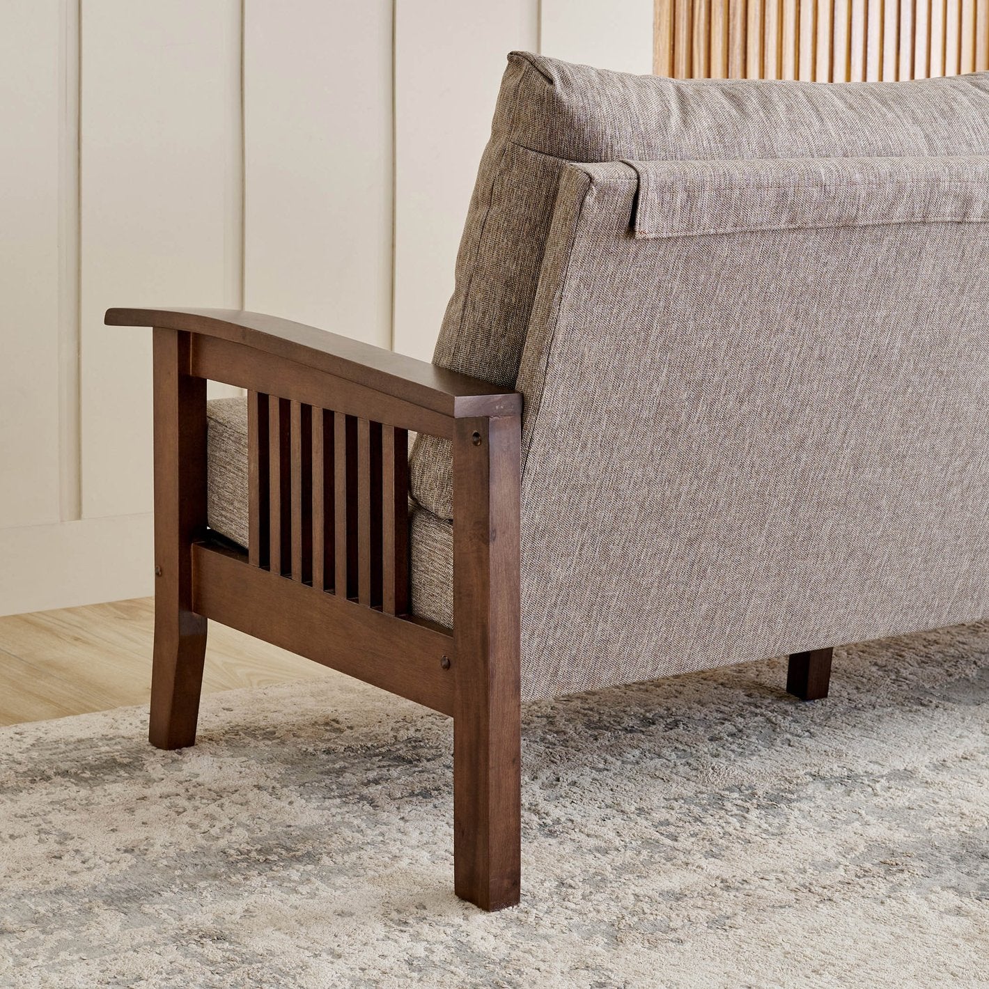 Abraca Wooden Sofa 3 Seater