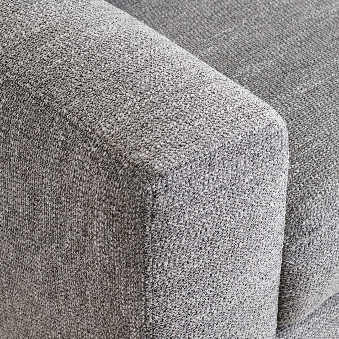 Moscow Fabric 3-Seater Sofa - Grey