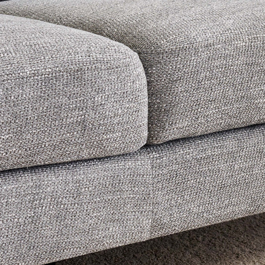 Moscow Fabric 3-Seater Sofa - Grey