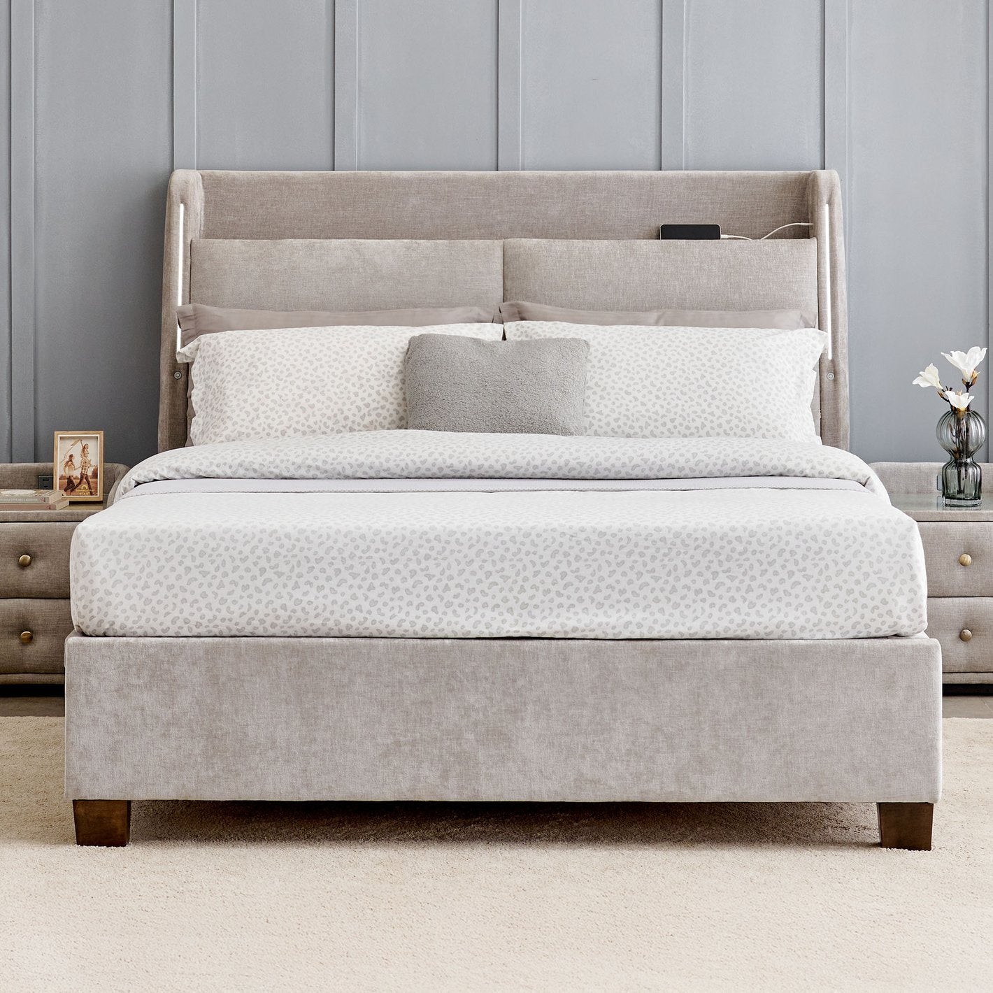Majesty Upholstered Bed (With Storage)
