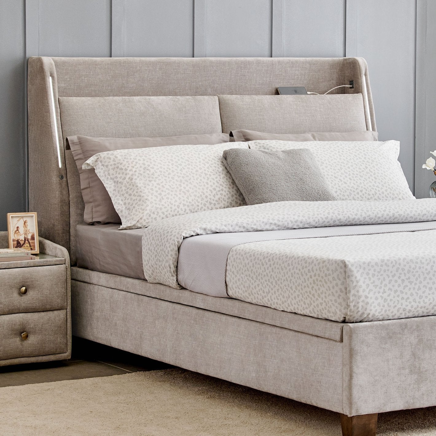 Majesty Upholstered Bed (With Storage)