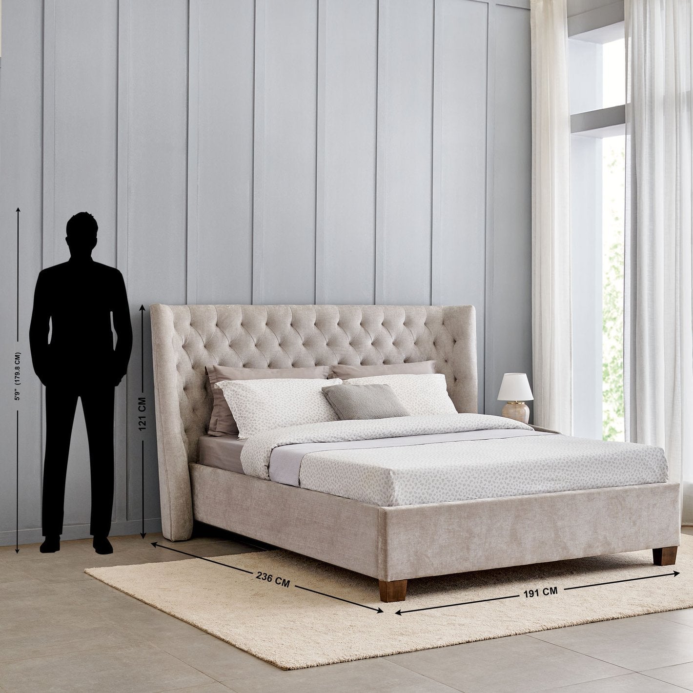 Blenda Upholstered Classic Bed