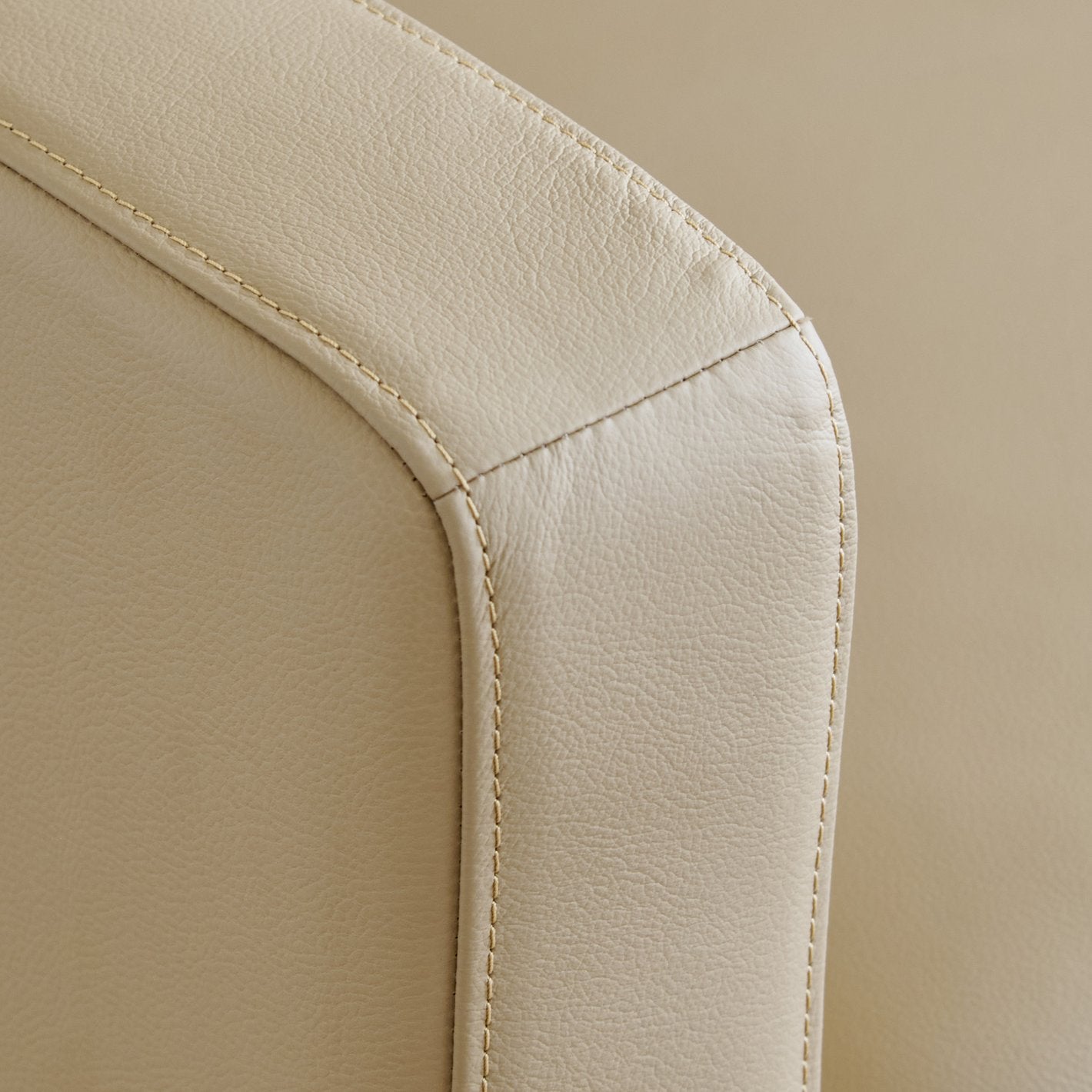 Park Half Leather 3+2 Seater Sofa Set - Cream