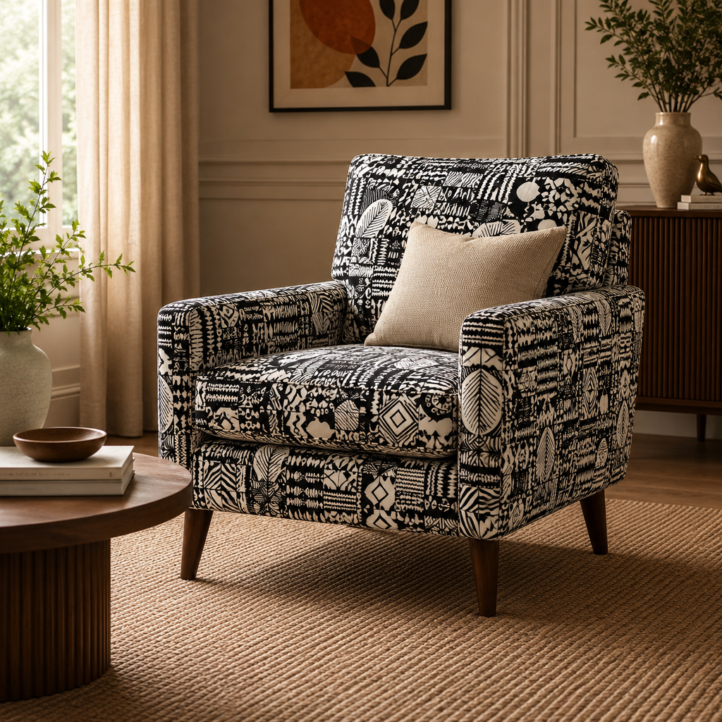 Monochrome Rhapsody Arm Chair