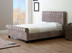 Limelight Mink Velvet Fabric Bed Frame