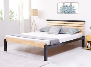 Poise Double Metal & Pallet Queen Bed (without Storage)