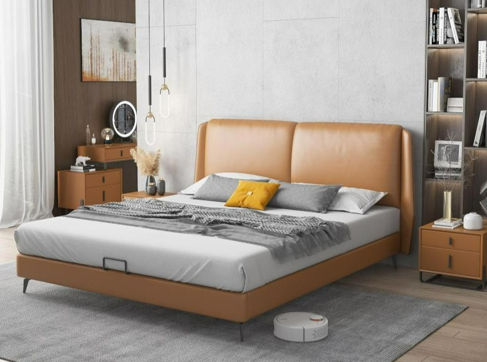 Sletta Leatherette Bed without Storage