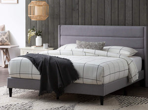 Andria Upholstered Grey Double Bed