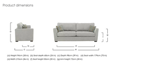 Delight Classic Back Fabric 5 Seater Sofa Set