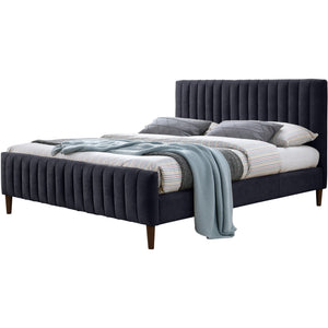 Florence Upholstered Blue Double Bed