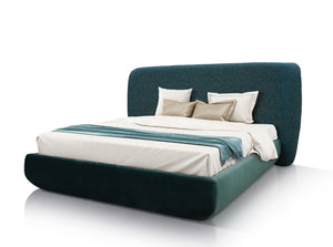 Greenflower Designer Upholstered Double Bed with Storage