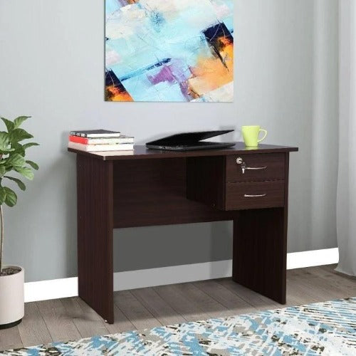 Cora Study Table with 2 Drawer in Wenge Colour