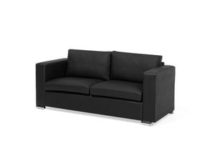 Helsinki Leatherette Sofa Set (Black)