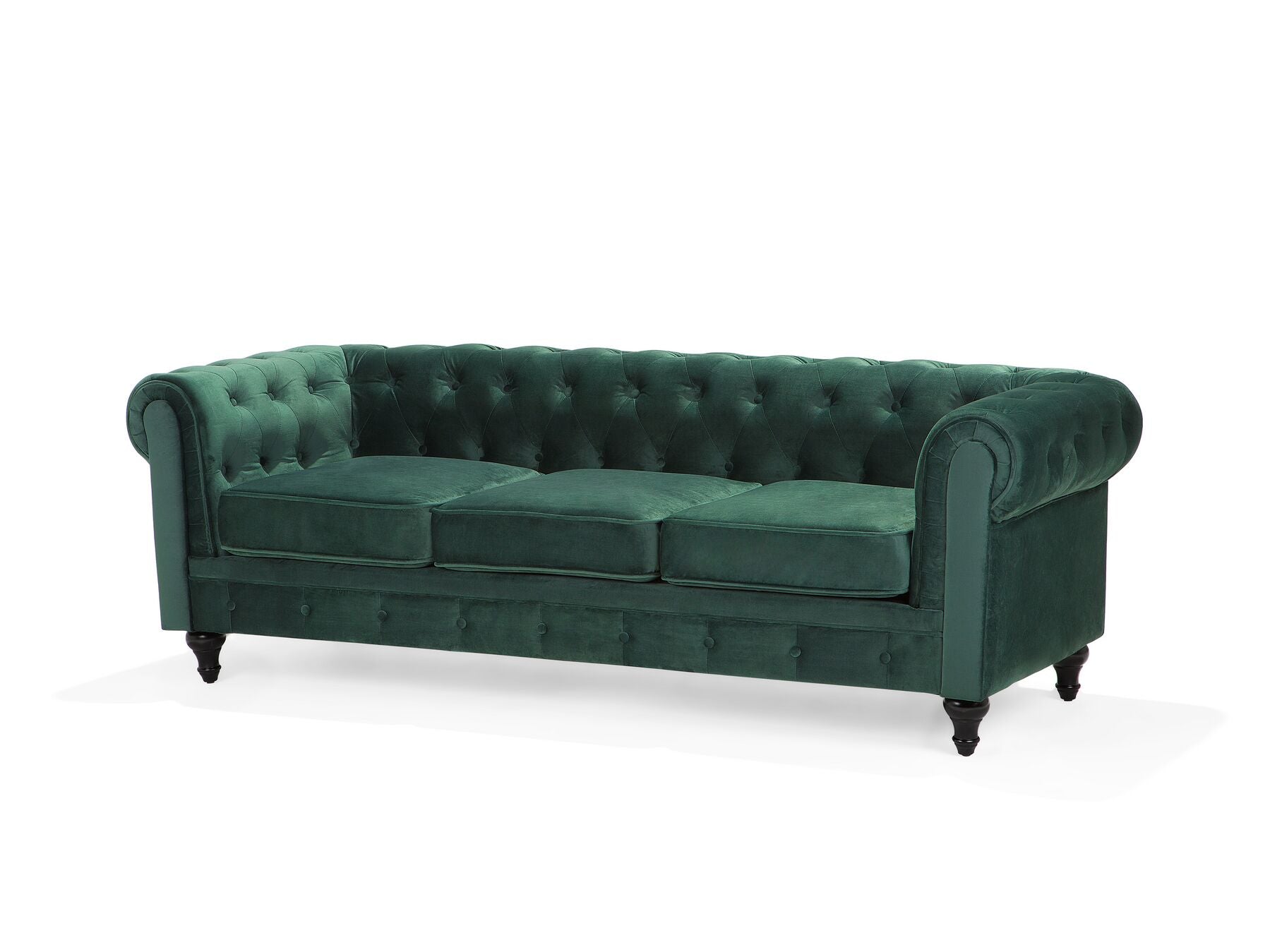 Chesterfield Upholstered Sofa (Green)
