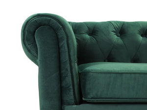 Chesterfield Upholstered Sofa (Green)