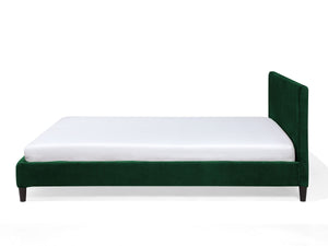 Fitou Upholstered Double Bed Green