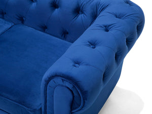 Chesterfield Upholstered Sofa (Blue)