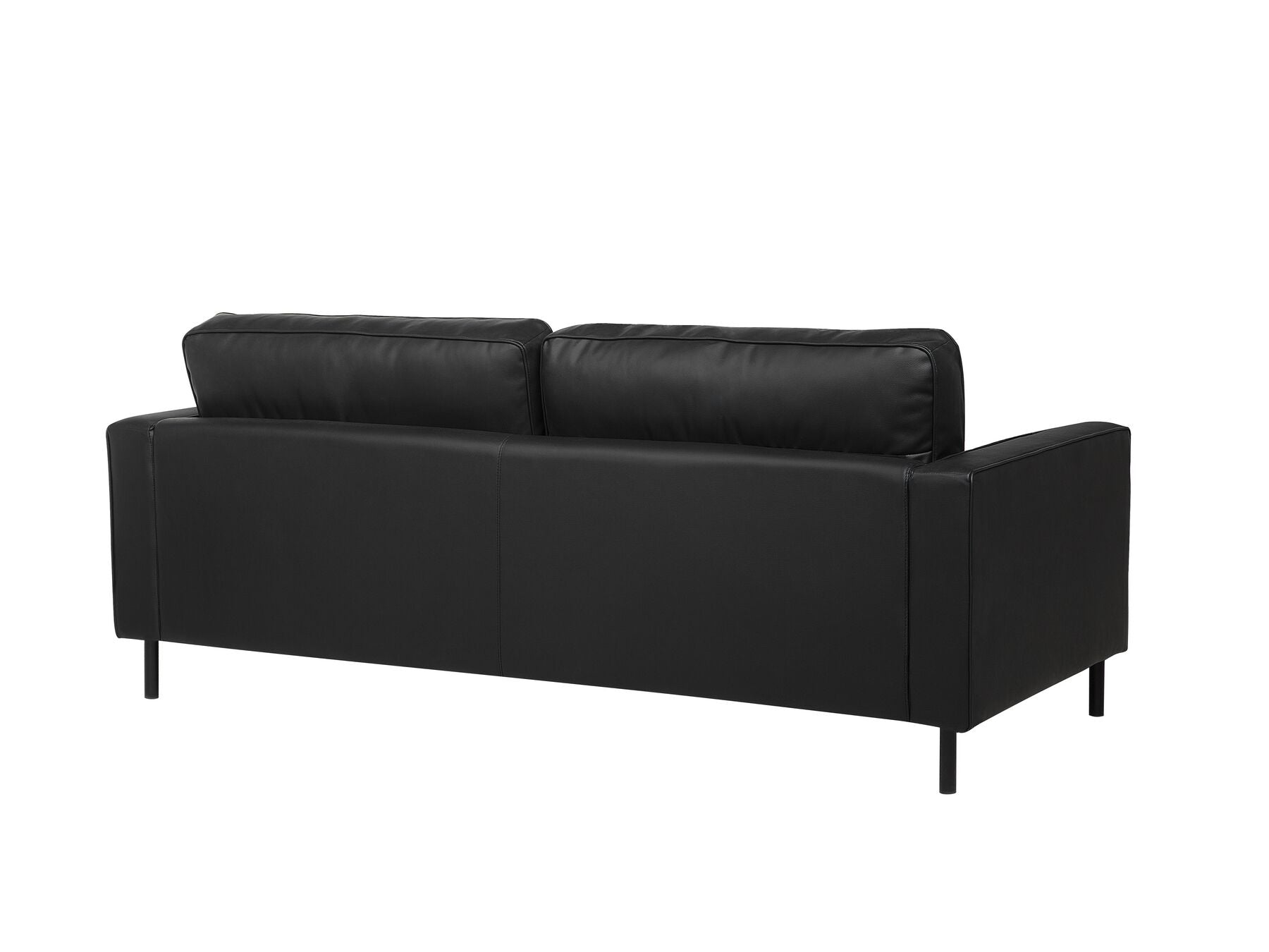 Savalen Leatherette Sofa Black