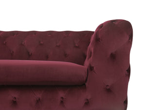 Chelsea Chesterfield Sofa Fabric (Maroon)