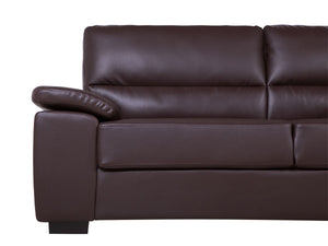 Vogar Leatherette Sofa (Brown)