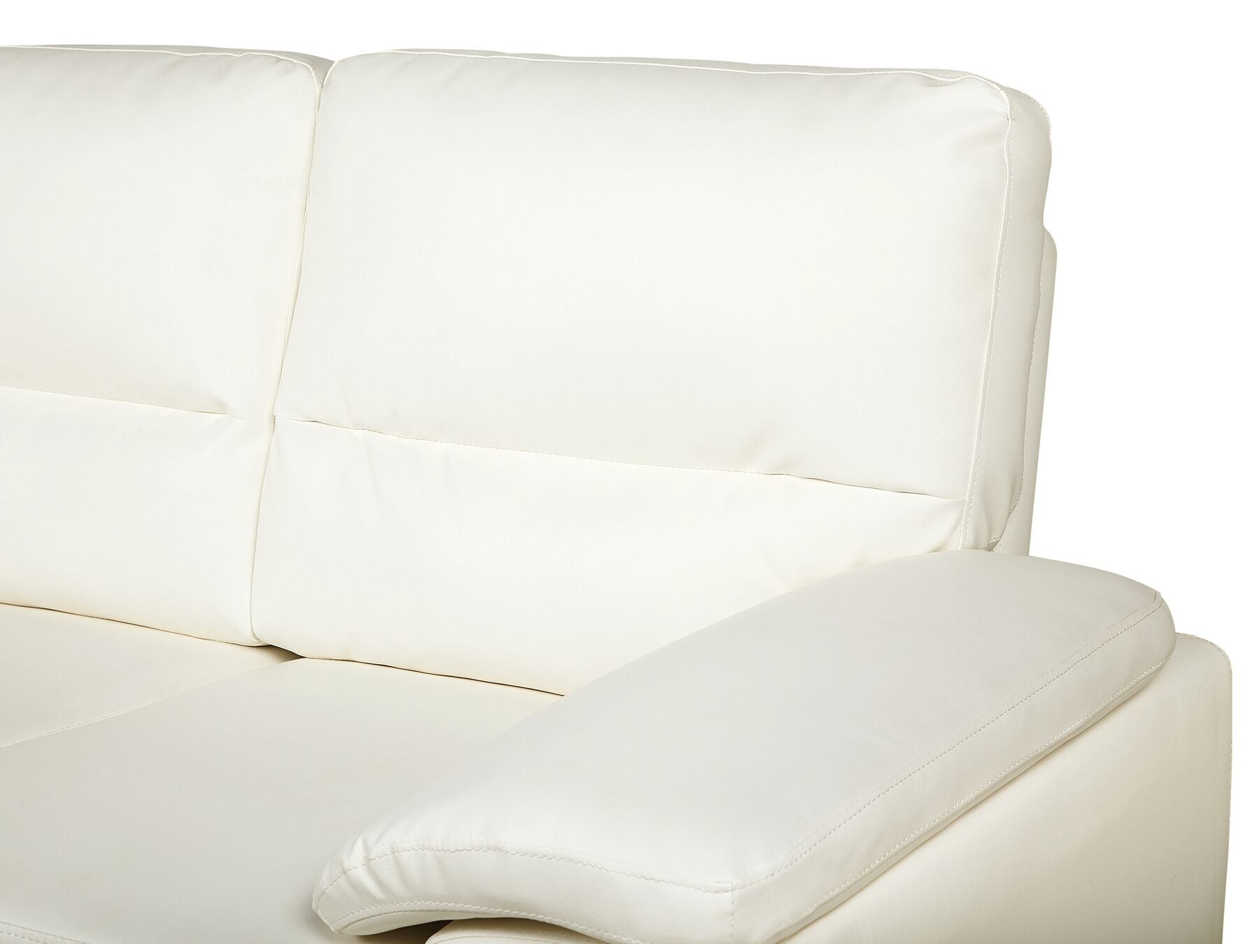 Vogar Leatherette Sofa (Cream)