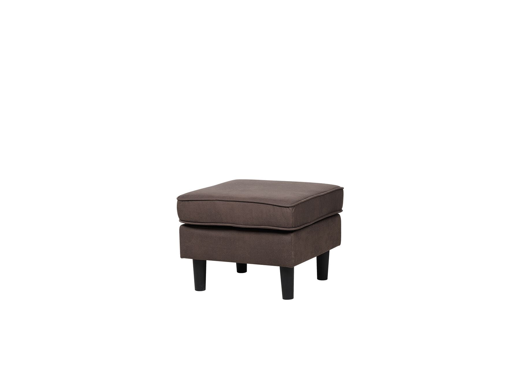 Avesta 3 Seater Fabric Sofa with Ottoman (Brown)