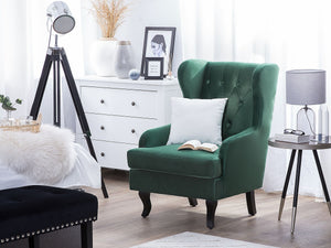 Zeta Upholstered Arm Chair (Green)