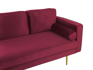 Miramas Right Hand Chaise Lounger (Maroon)