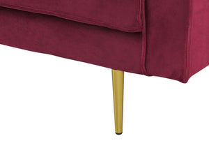 Miramas Right Hand Chaise Lounger (Maroon)