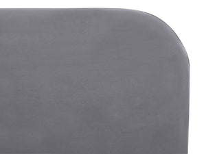 Flayat Velvet Minimalist Bed Grey