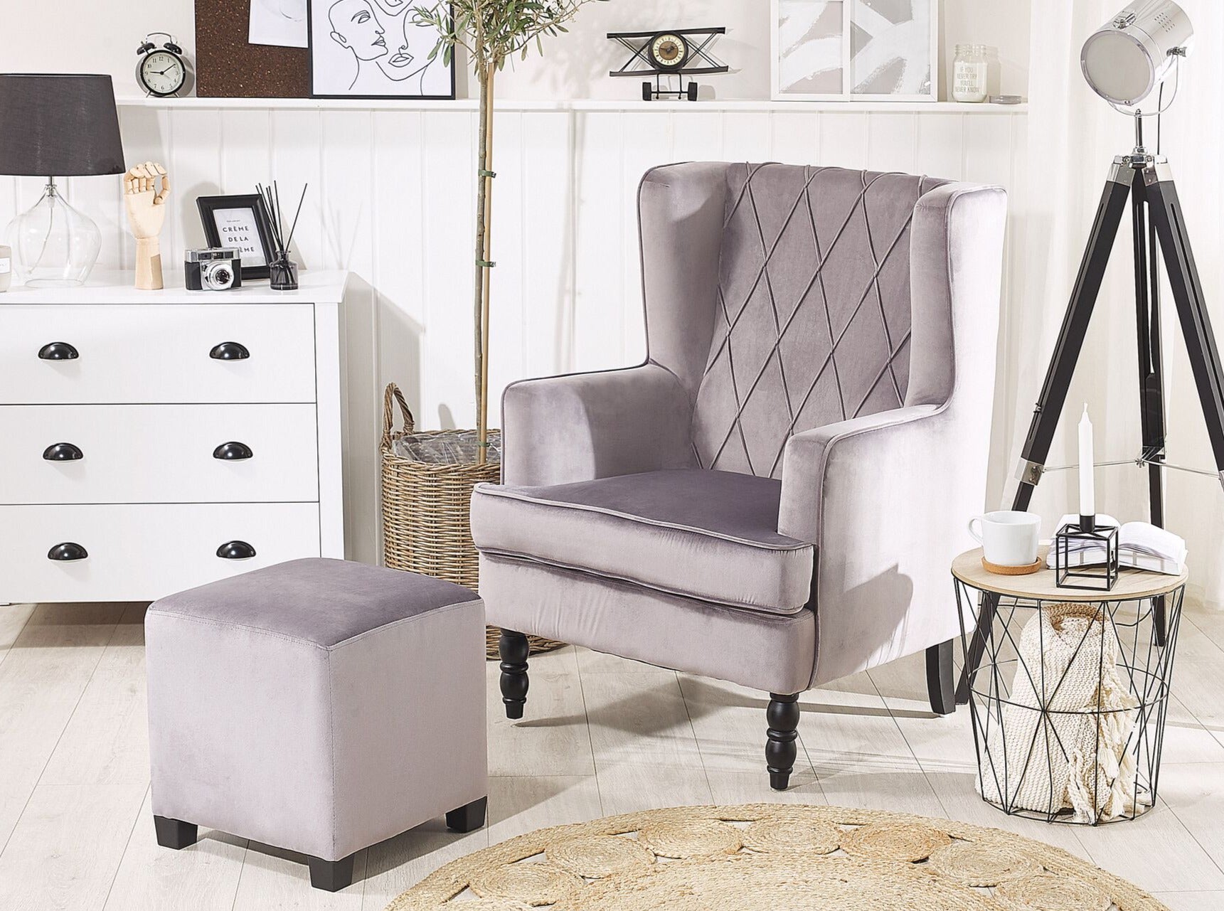Bruno Arm Chair (Grey)