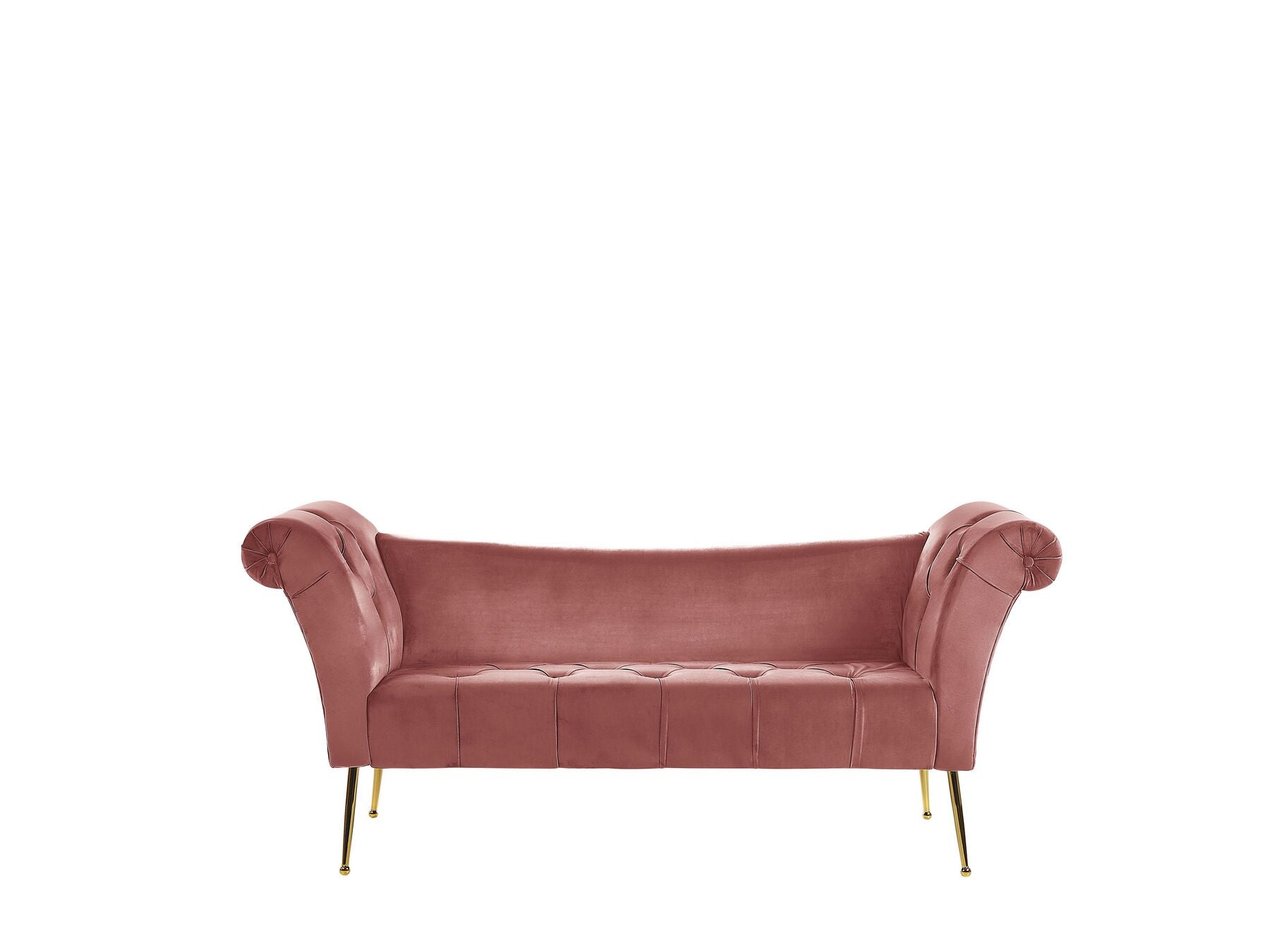 Nantilly Velvet Chaise Lounge Pink