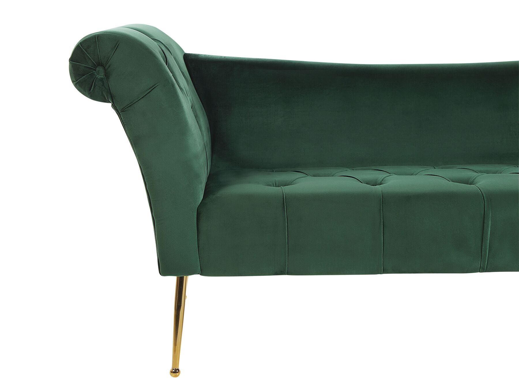 Nantilly Velvet Chaise Lounge Green