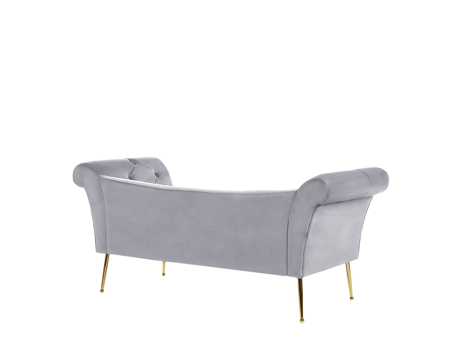 Nantilly Velvet Chaise Lounge Grey