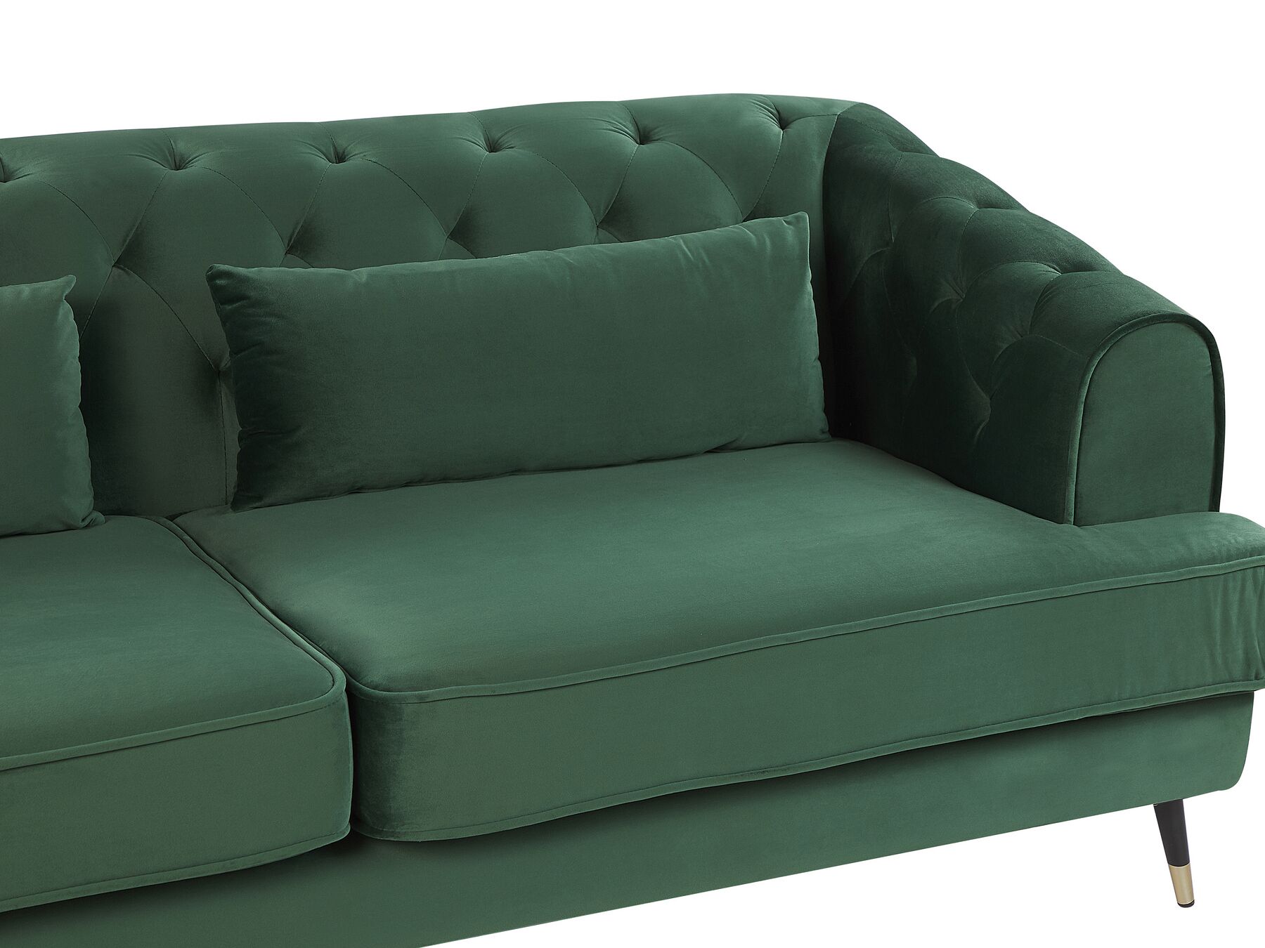 Sletta Velvet Fabric Sofa Green
