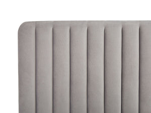 Lunan Velvet Upholstered Bed Grey